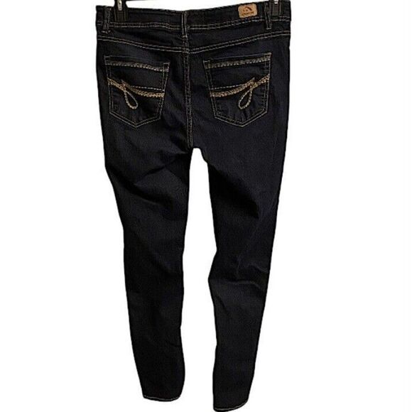 Y2k Vintage Jordache Womens 10 Jeans Embroidered Dark Wash Straight Skinny - Picture 11 of 11